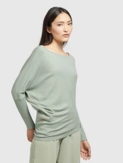 Khujo Fijngebreide Truien Trui Shea Dames Mintgroen -Khujo Verkoopwinkel 74b1200e054095fe4ae5329117a01d59