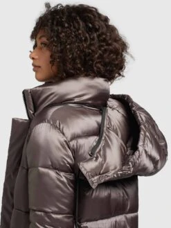 Khujo Wintermantels Wintermantel Julina Dames Taupe -Khujo Verkoopwinkel 75a16c369d76192815fea59c09ed5fb9