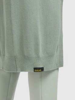 Khujo Vesten Gebreid Vest Elina Dames Mintgroen -Khujo Verkoopwinkel 780a35e4a103b2306acaaea8d6c65121