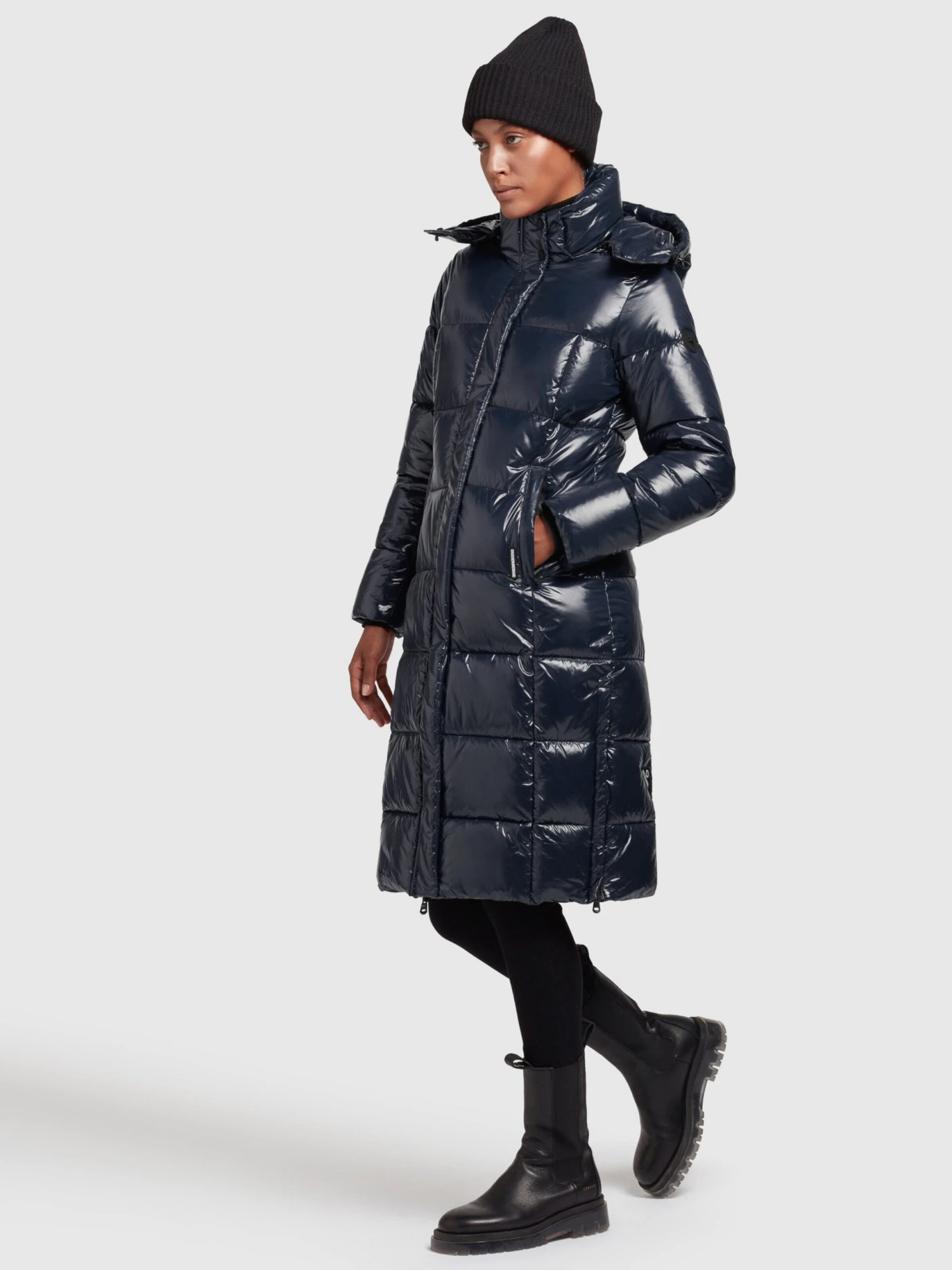 Khujo Wintermantels Wintermantel Tonka Dames Donkerblauw 8 Khujo Wintermantels Wintermantel Tonka Dames Donkerblauw - Afbeelding 6