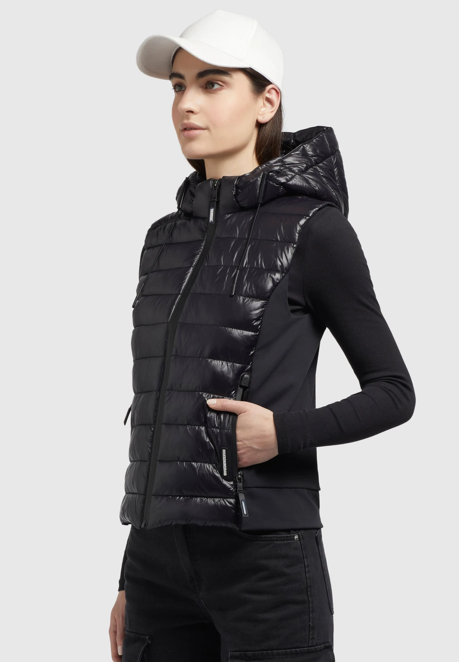 Khujo Fabia Shiny - Bodywarmer - Schwarz 8 Khujo Fabia Shiny - Bodywarmer - Schwarz - Afbeelding 6