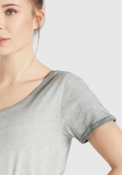 Khujo T-shirts Shirt Baru Dames Grijs -Khujo Verkoopwinkel 7e257ab75b5f8aec65c1e964340384dc