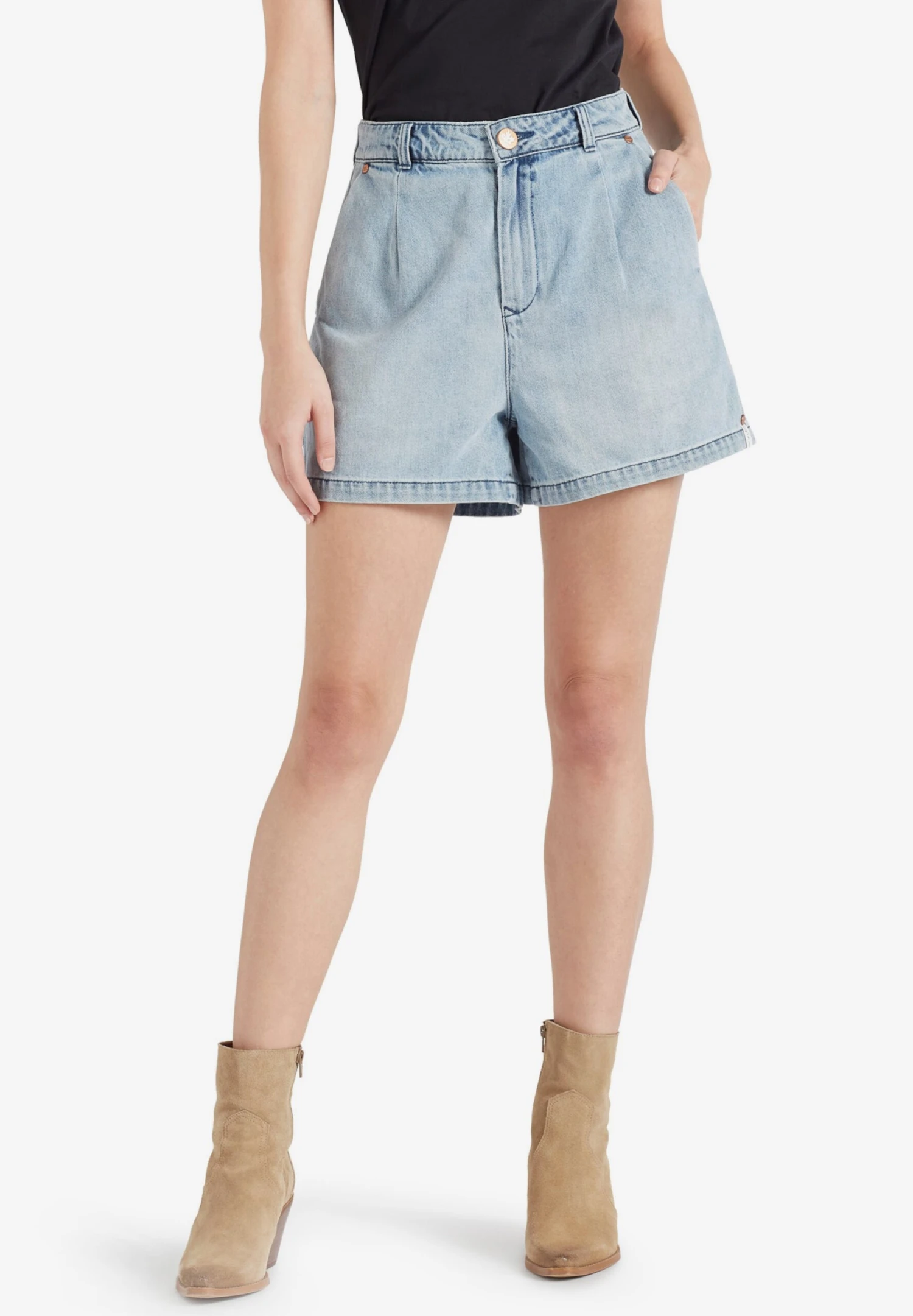 Khujo Jeans Loosefit Bandplooi Jeans Cambel Dames Blauw 4 Khujo Jeans Loosefit Bandplooi Jeans Cambel Dames Blauw - Afbeelding 2