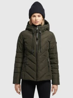Khujo Tussenjassen Tussenjas Stern Dames Kaki -Khujo Verkoopwinkel 8469603080cf0538fcf944ba0b45d393