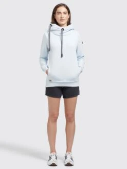 Khujo Hoodies Sweatshirt Karima Dames Lichtblauw -Khujo Verkoopwinkel 8739c2eaeb45ef4b79619ca4463af972