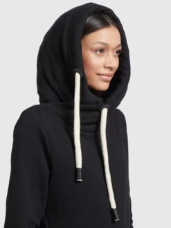 Khujo Hoodies Sweatshirt Karima Dames Zwart -Khujo Verkoopwinkel 8810d58b65e42a8d23d39de782931bb5