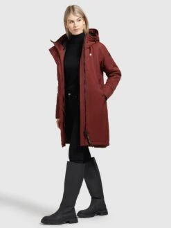Khujo Parkas Tussenparka Dames Roestrood -Khujo Verkoopwinkel 88c7a010b382917fe939d8c4a0207619