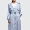 Khujo Garda - Trenchcoat - Blau -Khujo Verkoopwinkel 8963fdfe0de149fe9463fd00e4232649