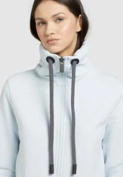 Khujo Tosta - Sweater Met Rits - Hellblau -Khujo Verkoopwinkel 8f6de69aba834e65bca09dc973c828dc