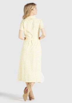 Khujo Goya - Blousejurk - Gelb-Weiß Geblümt -Khujo Verkoopwinkel 940f2d1b8487423b82d6249f1e56844d