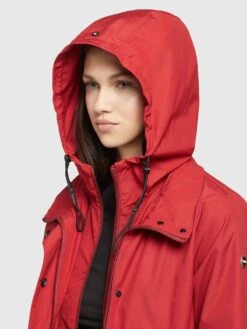 Khujo Parkas Tussenparka FELINA Dames Rood -Khujo Verkoopwinkel 97d8dfa7cb5b62f5d96aa2aa2fba65aa