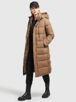 Khujo Wintermantels Wintermantel Julina Dames Lichtbruin -Khujo Verkoopwinkel 999d073715cd7217fecac57c7e9c5865