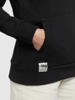 Khujo Hoodies Sweatshirt Rhabea Dames Zwart -Khujo Verkoopwinkel 99e08784b87ce18954aa74886e95a9c4