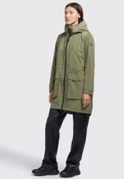 Khujo Mantel Ging - Halflange Jas - Olivgrün -Khujo Verkoopwinkel 9e0ec0889cd549939f913f6895d985ba