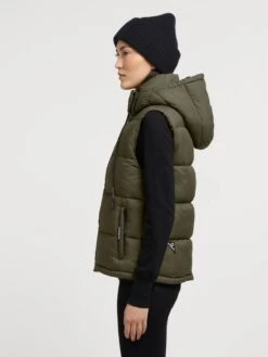 Khujo Bodywarmers Bodywarmer Eden Dames Kaki -Khujo Verkoopwinkel a31c2ffd6d712dabbcffe8c55149fc74