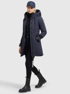 Khujo Winterjassen Winterjas Jerry Dames Navy -Khujo Verkoopwinkel a47e611c7deda1ba1b69be1c0475b10f