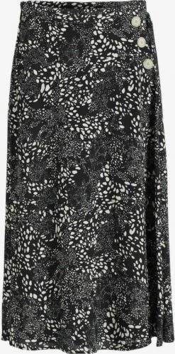 Khujo Maxi Rokken Rok Hepke Dames Zwart