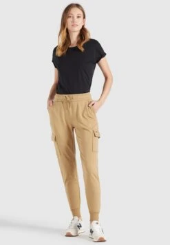 Khujo Sweatpants Tapered Cargobroek Staci Dames Beige -Khujo Verkoopwinkel a5cf6182e600f197d0408842501d7e3c
