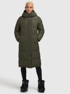 Khujo Wintermantels Wintermantel Tione Dames Donkergroen -Khujo Verkoopwinkel a7d6c1fb0fd3f72f6fa2c699d84f968c