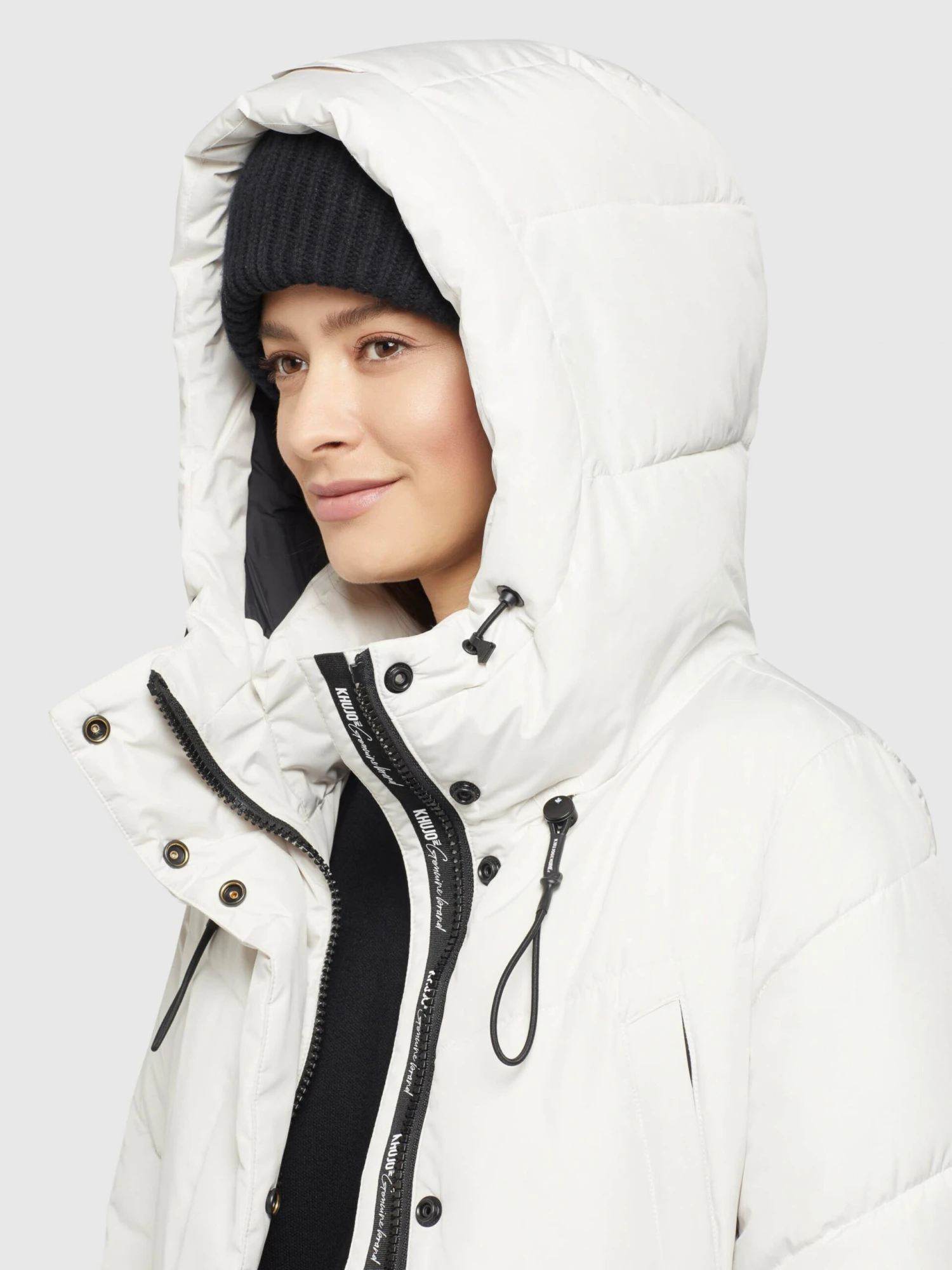 Khujo Wintermantels Wintermantel Elvita Dames Offwhite 9 Khujo Wintermantels Wintermantel Elvita Dames Offwhite - Afbeelding 7