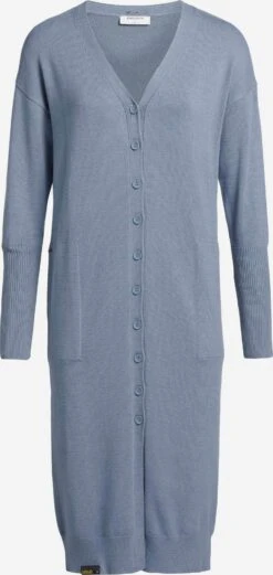 Khujo Vesten Gebreid Vest Elina Dames Blauw