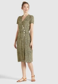 Khujo Blousejurken Blousejurk Porgy Dames Pasteelgeel / Zwart -Khujo Verkoopwinkel b7d232081d1df21bd12acb2c75f57851