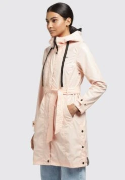 Khujo Alecia - Trenchcoat - Apricot -Khujo Verkoopwinkel ba3fcc696d424b52a6837f27faa08b18