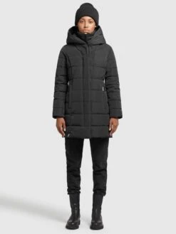 Khujo Korte Mantels Wintermantel Floyt Dames Zwart -Khujo Verkoopwinkel c417875a20caf46f4bab215cf26ccb29