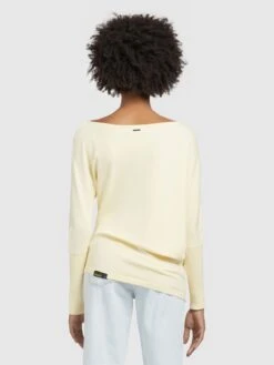 Khujo Fijngebreide Truien Trui Shea Dames Lichtgeel -Khujo Verkoopwinkel c75cbe0ab6ec533fb60a0fec072dd4b1