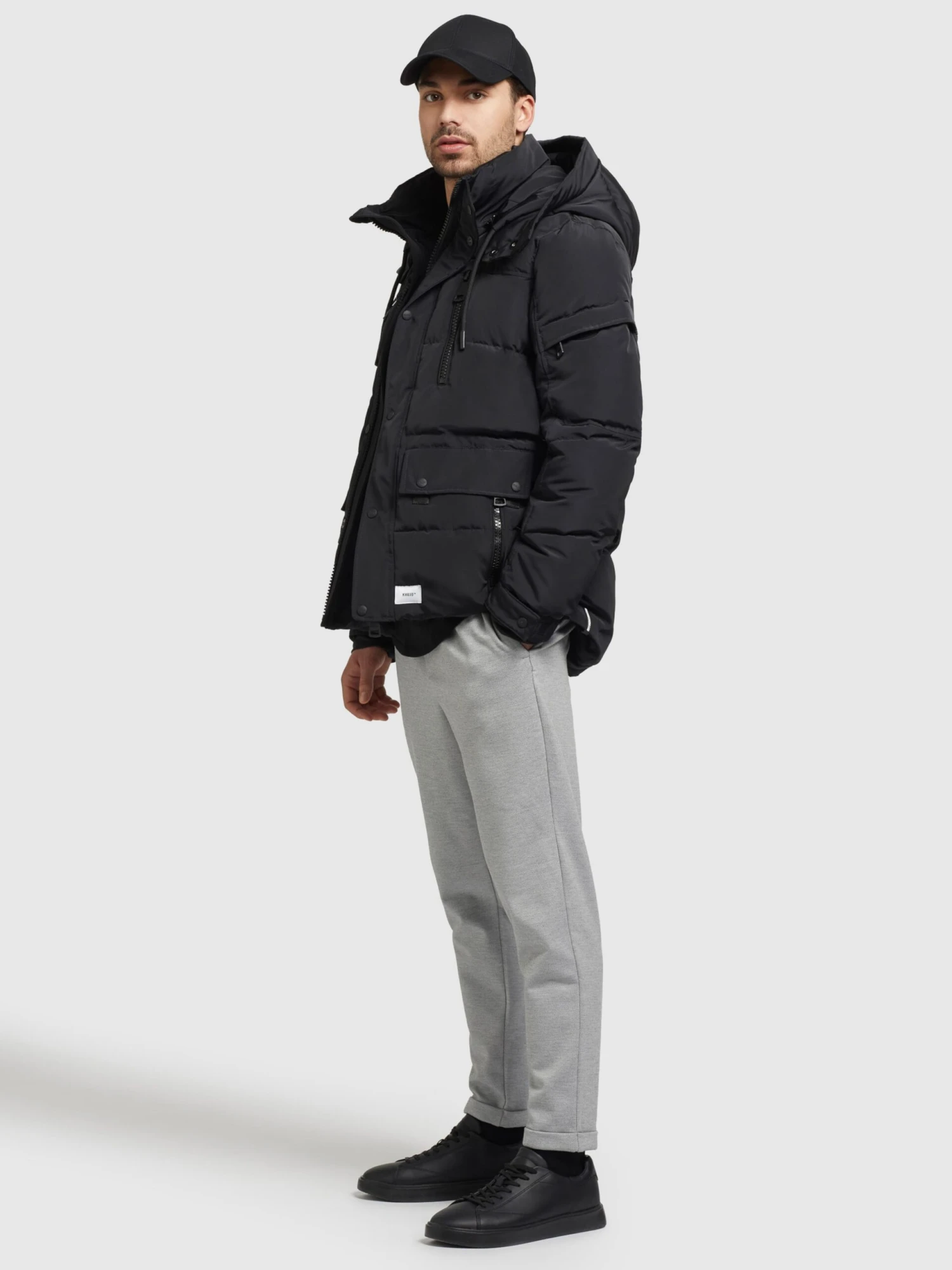 Khujo Winterjassen Winterjas Shinzo Heren Zwart 5 Khujo Winterjassen Winterjas Shinzo Heren Zwart - Afbeelding 3