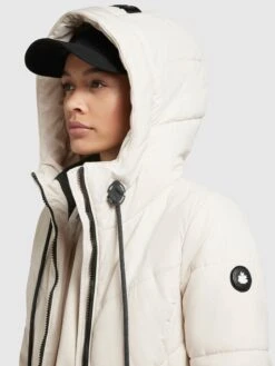 Khujo Wintermantels Wintermantel Aribay 3 Dames Offwhite -Khujo Verkoopwinkel ce7a90024480ec214b68d3f1fcdcd271