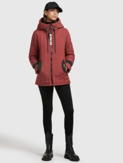 Khujo Winterjassen Winterjas Tweety Dames Roestrood -Khujo Verkoopwinkel d1a7230ee21551a812ce605a3a4b80a5