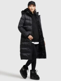 Khujo Wintermantels Wintermantel Julina Dames Zwart -Khujo Verkoopwinkel d221a7c93dfb45511367ed8336209c6d