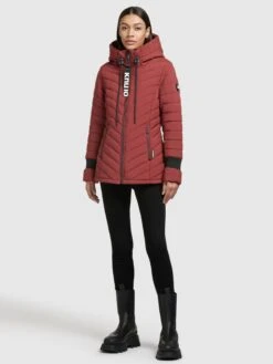Khujo Winterjassen Winterjas Patt Dames Roestrood -Khujo Verkoopwinkel d3b2130837be0932afb1c3dd9b8108a2