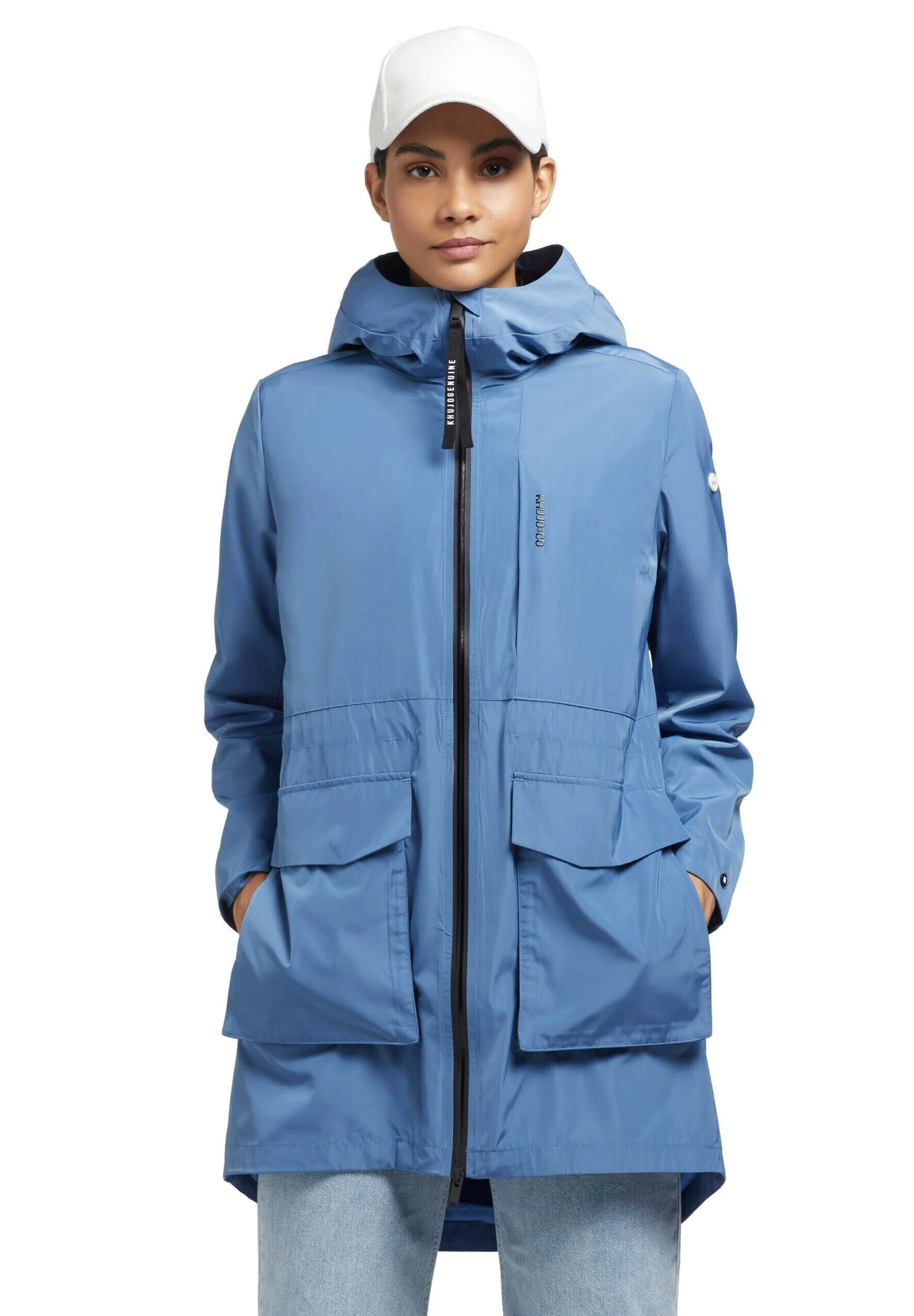 Khujo Mantel Ging - Halflange Jas - Blau 10 Khujo Mantel Ging - Halflange Jas - Blau - Afbeelding 8