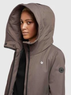 Khujo Tussenmantels Tussenmantel Lisad Dames Mokka -Khujo Verkoopwinkel dd00636e81897667476e198a259b273b