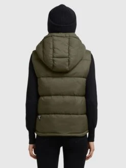 Khujo Bodywarmers Bodywarmer Eden Dames Kaki -Khujo Verkoopwinkel de8c624cdde92d4daa266322a8be207d