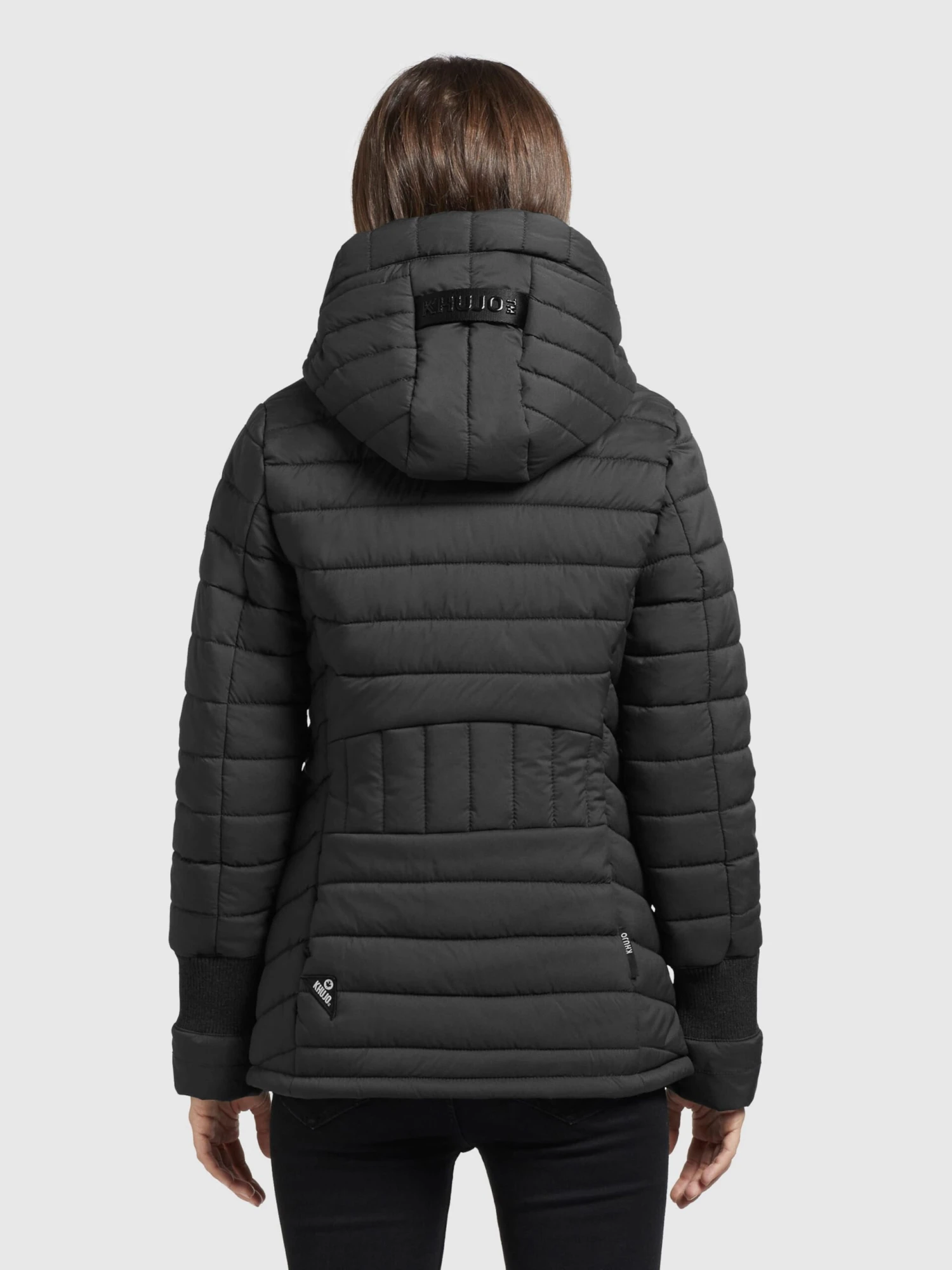 Khujo Winterjassen Winterjas Patt Dames Zwart 6 Khujo Winterjassen Winterjas Patt Dames Zwart - Afbeelding 4