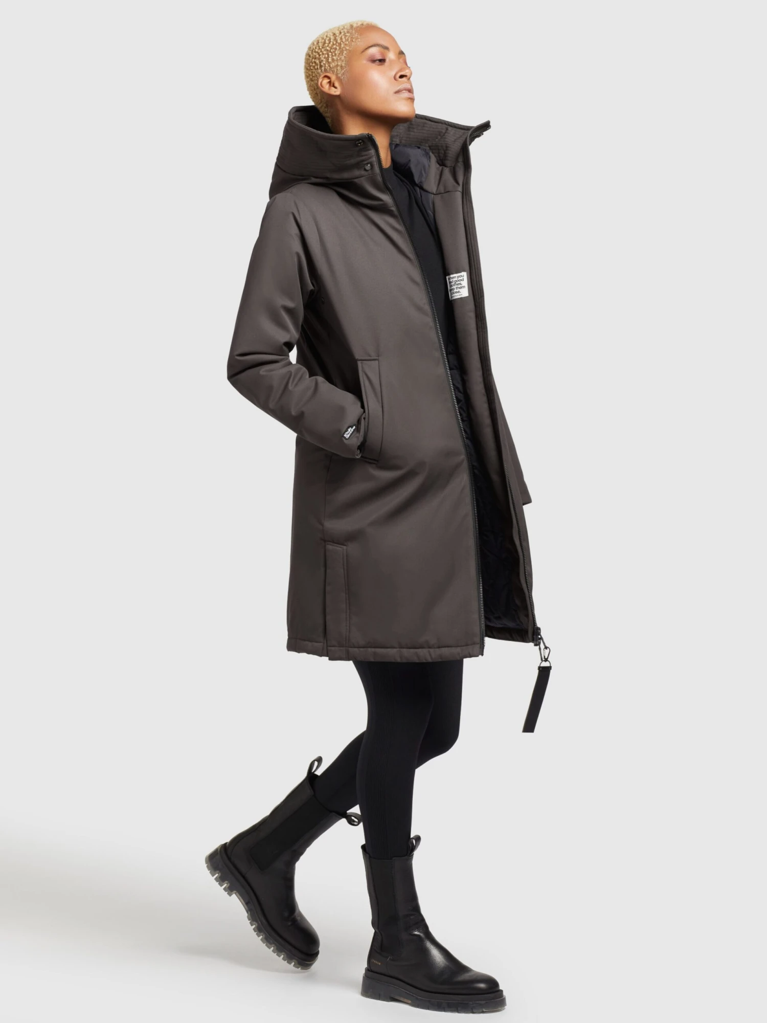 Khujo Tussenmantels Tussenmantel LISAD Dames Donkergrijs 8 Khujo Tussenmantels Tussenmantel LISAD Dames Donkergrijs - Afbeelding 6