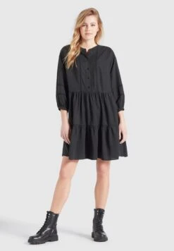 Khujo Blousejurken Blousejurk Crepes Dames Zwart -Khujo Verkoopwinkel eb065f9ee85f03763617ba09afc229a6