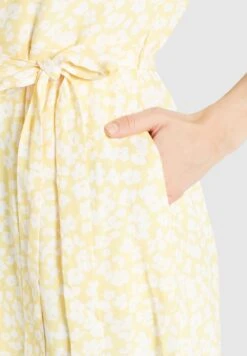 Khujo Goya - Blousejurk - Gelb-Weiß Geblümt -Khujo Verkoopwinkel eb4352f51658402ba2b23e62cd7298b6
