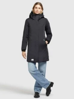 Khujo Wintermantels Wintermantel Blossom Dames Zwart -Khujo Verkoopwinkel eea2453297e80212cbf476242d438cfd