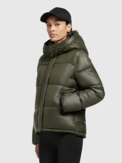 Khujo Winterjassen Winterjas Valona Dames Donkergroen -Khujo Verkoopwinkel ef87876afa093eac9520fd8ff66406ad