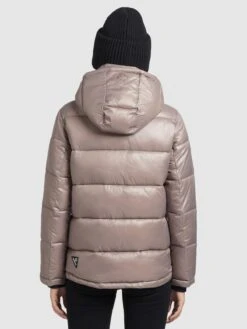 Khujo Winterjassen Winterjas Gerda Shiny Dames Beige -Khujo Verkoopwinkel f3106995a0ae8dce3be657cbdc68dcd9