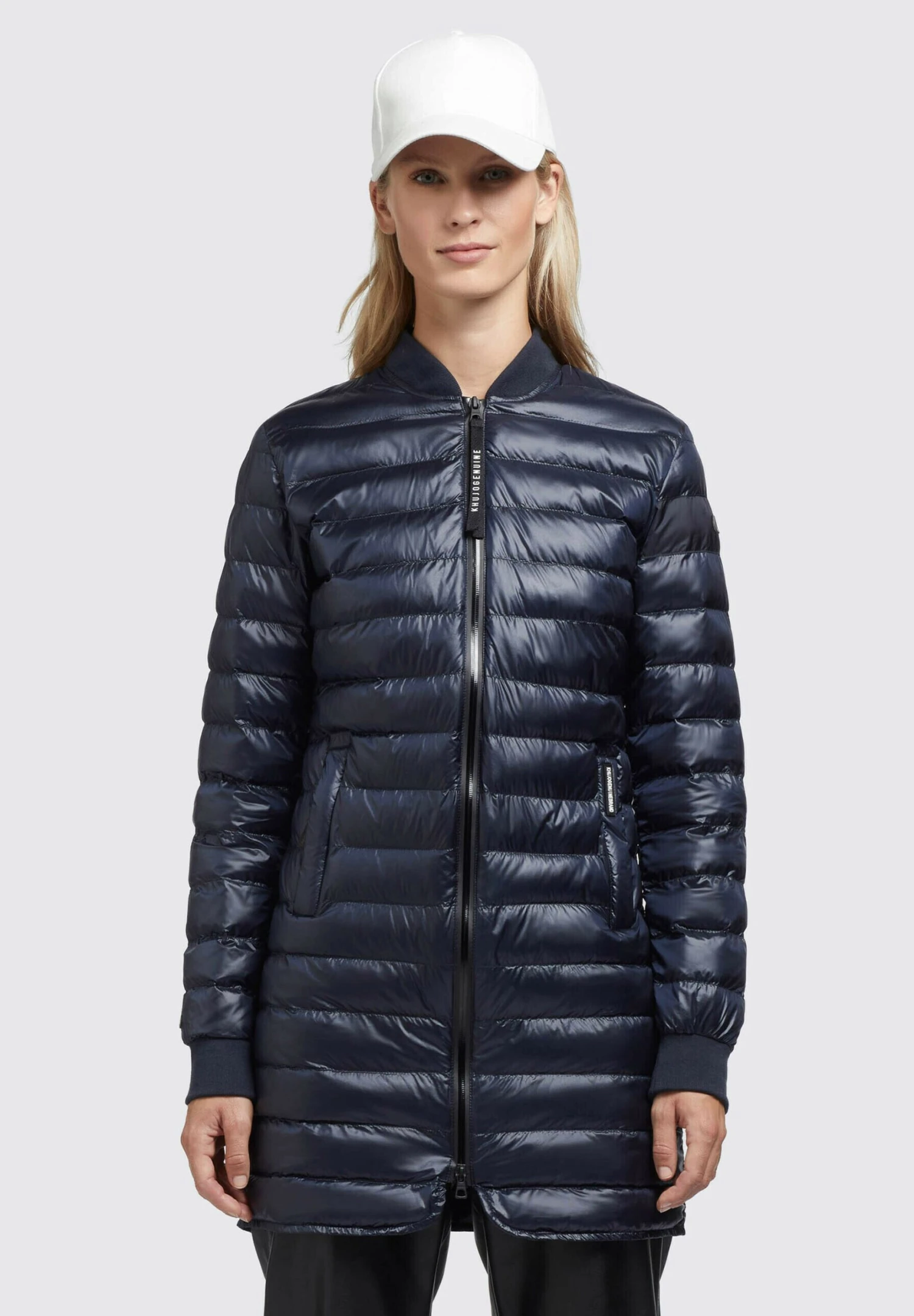 Khujo Greta Shiny - Jas - Dunkelblau 3 Khujo Greta Shiny - Jas - Dunkelblau