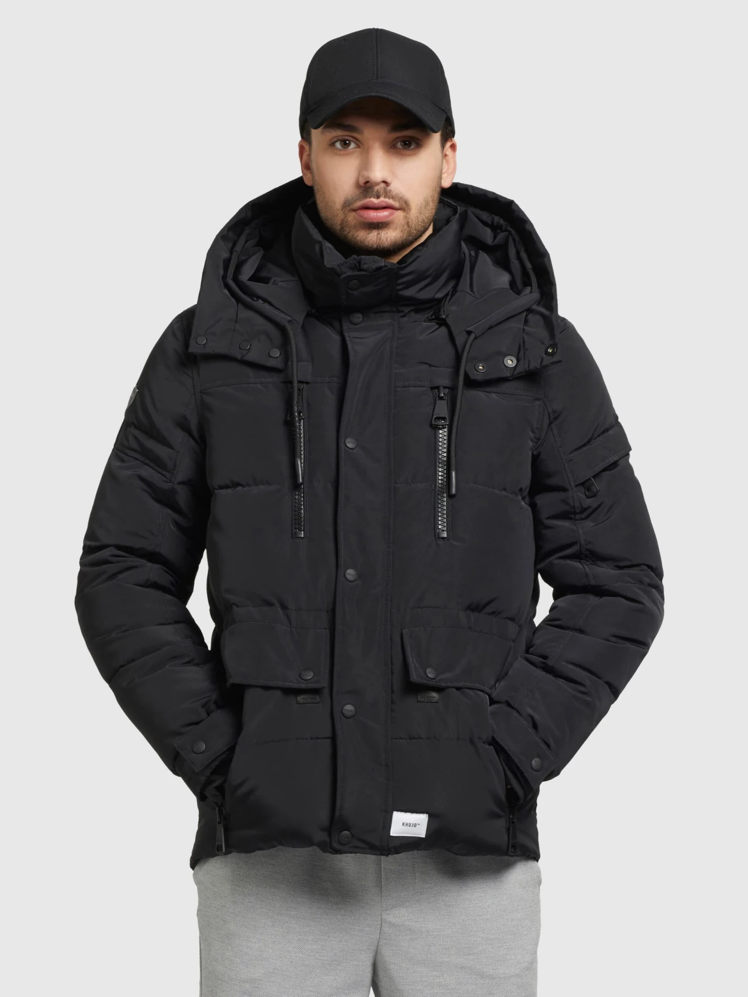 Khujo Winterjassen Winterjas Shinzo Heren Zwart 4 Khujo Winterjassen Winterjas Shinzo Heren Zwart - Afbeelding 2