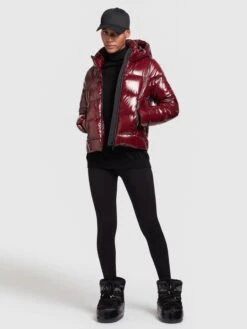 Khujo Winterjassen Winterjas Fala Dames Donkerrood -Khujo Verkoopwinkel fbad1100bfe9696cce4d6a848f0ac46c