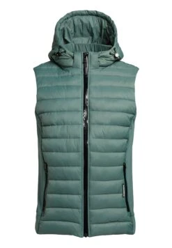 Khujo Wemo Matt - Bodywarmer - Türkis -Khujo Verkoopwinkel fc7e88975a6c4fb7ab1fd05a6a7ca6b4